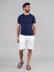 Lakeland Clothing Blue Logan Cotton Blend Short Sleeve T-Shirt - Image 6 of 6