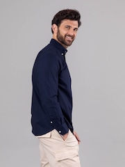 Lakeland Clothing Blue Warrick 100% Cotton Shirt - Image 2 of 8