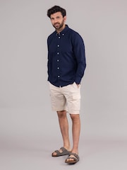 Lakeland Clothing Blue Warrick 100% Cotton Shirt - Image 8 of 8