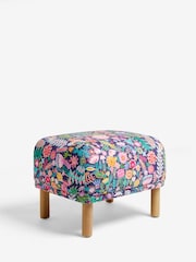 Lucy Tiffney Navy Ditsy Floral Footstool - Image 5 of 7