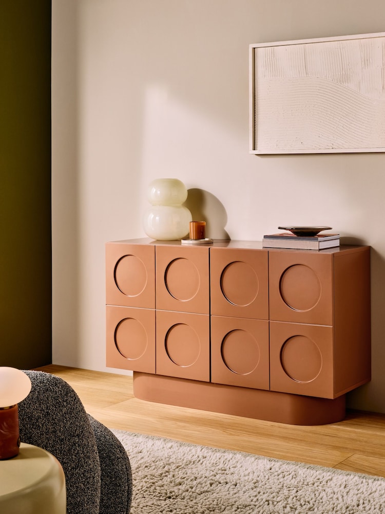 MADE.COM Orange Henri Low Small Sideboard - Image 1 of 4