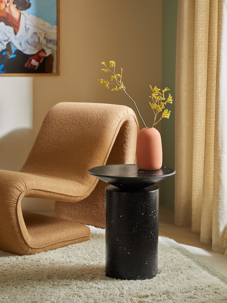 MADE.COM Black and Grey Bava Side Table - Image 1 of 5