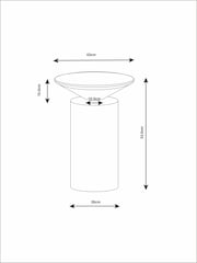 MADE.COM Black and White Metal Bava Side Table - Image 6 of 6