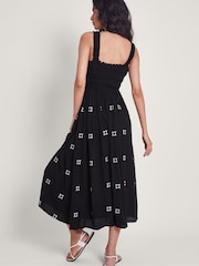 Monsoon Black Briar Embroidered Dress - Image 3 of 5