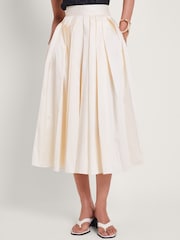 Monsoon Cream Tully Taffeta Skirt - Image 1 of 4