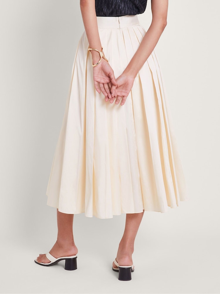 Monsoon Cream Tully Taffeta Skirt - Image 2 of 4