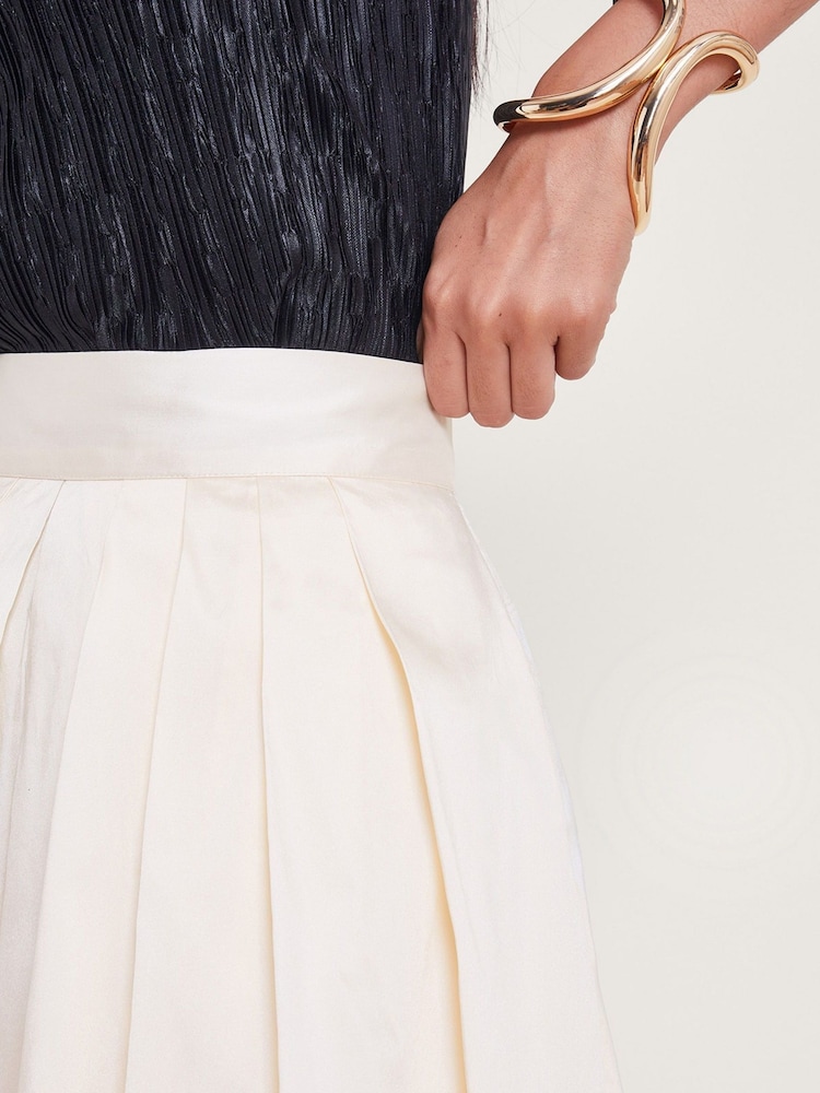 Monsoon Cream Tully Taffeta Skirt - Image 3 of 4