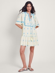 Monsoon White Jacinta Embroidered Dresses - Image 1 of 4