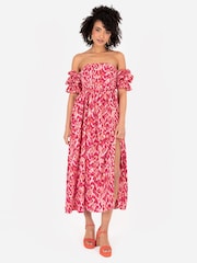 Lovedrobe Split Leg Bardot Midaxi Dress - Image 1 of 4