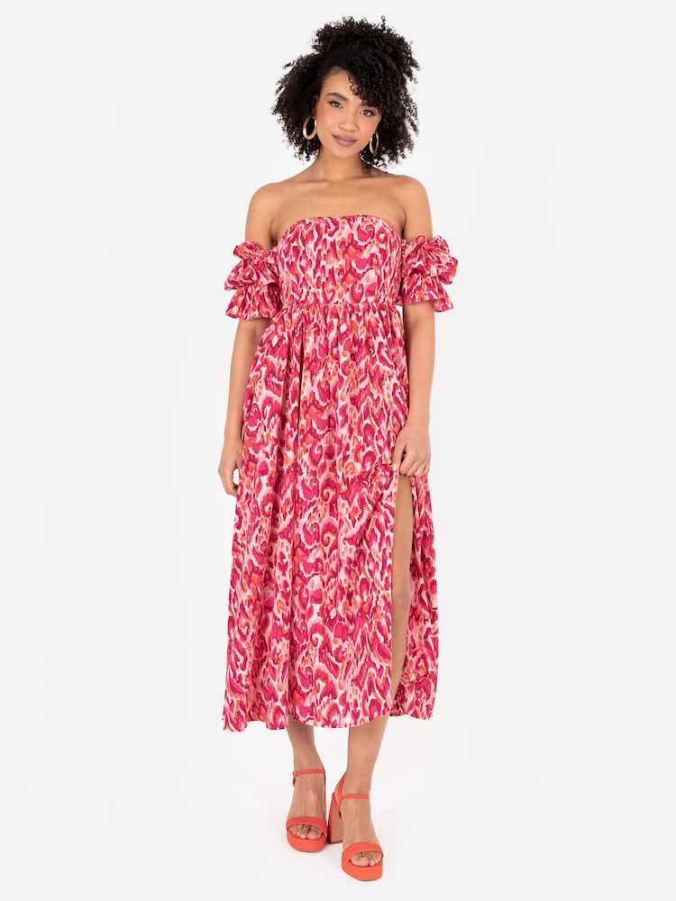 Lovedrobe Split Leg Bardot Midaxi Dress - Image 1 of 4