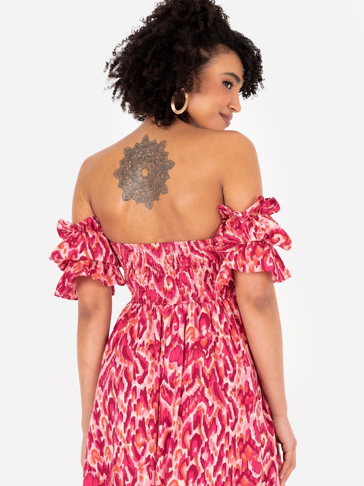 Lovedrobe Split Leg Bardot Midaxi Dress - Image 4 of 4