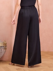 Love & Roses Black Wide Leg Trouser - Image 4 of 4