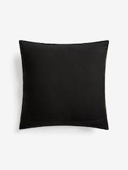Monochrome 43 x 43cm Two Tone Plait Textured Cushion - Image 4 of 5