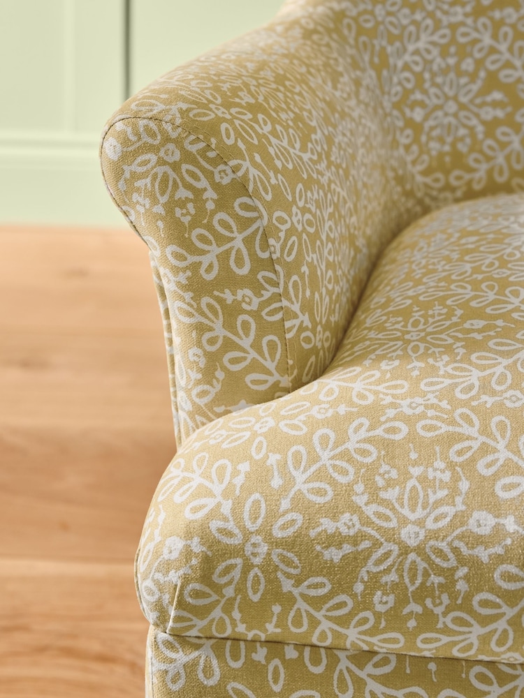 Nina Campbell Ochre Yellow Tangier Rosemoor Accent Chair - Image 2 of 9