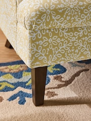 Nina Campbell Ochre Yellow Tangier Rosemoor Accent Chair - Image 3 of 9