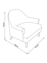 Nina Campbell Ochre Yellow Tangier Rosemoor Accent Chair - Image 4 of 9
