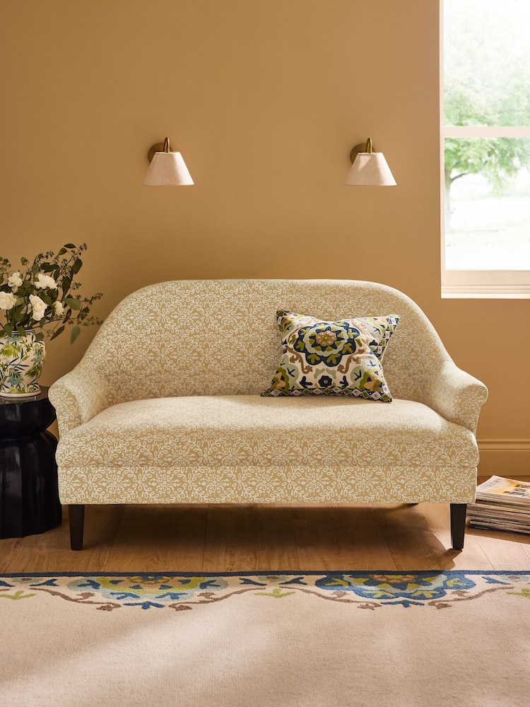 Nina Campbell Ochre Yellow Tangier Rosemoor Small 2 Seater Sofa - Image 1 of 8