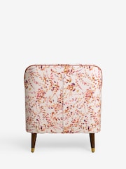 Nina Campbell Rust Brown Autumn Leaves Walton Accent Chair - Image 7 of 8