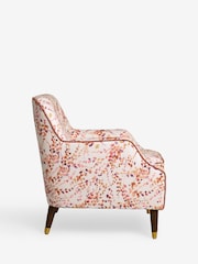 Nina Campbell Rust Brown Autumn Leaves Walton Accent Chair - Image 8 of 8