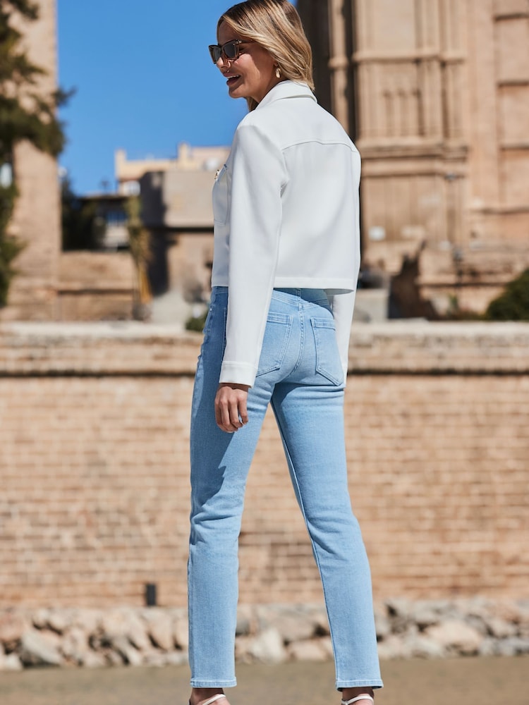 Sosandar Blue Slim Leg Jeans - Image 4 of 4
