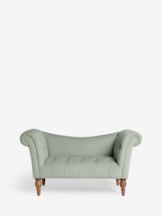 Shabby Chic by Rachel Ashwell® Sage Green Velvet Delilah Loveseat Sofa Accent Chair - Image 6 of 9
