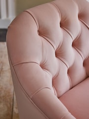Shabby Chic by Rachel Ashwell® Blush Pink Velvet Willa Accent Chair - Image 2 of 9