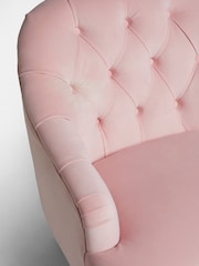 Shabby Chic by Rachel Ashwell® Blush Pink Velvet Willa Accent Chair - Image 3 of 9