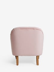 Shabby Chic by Rachel Ashwell® Blush Pink Velvet Willa Accent Chair - Image 7 of 9
