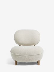 French Connection Cream Loop Boucle Jaivik Accent Chair - Image 2 of 8