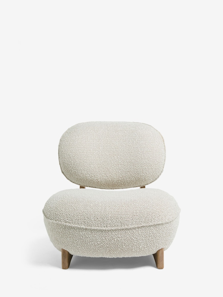 French Connection Cream Loop Boucle Jaivik Accent Chair - Image 2 of 8