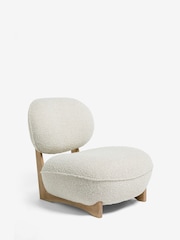 French Connection Cream Loop Boucle Jaivik Accent Chair - Image 3 of 8