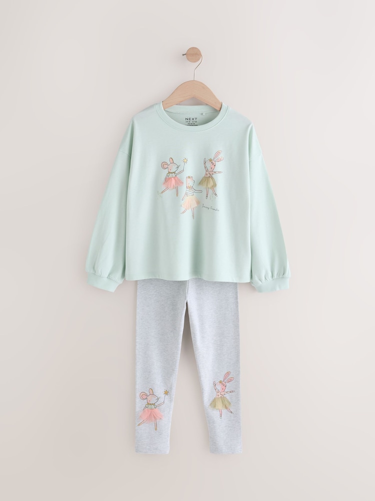 zelena Lepa Bunny Fairy - Komplet majice z dolgimi rokavi in gamaš (3mesecev-7let) - Slika 1 iz 5 zelena Lepa Bunny Fairy - Komplet majice z dolgimi rokavi in gamaš (3mesecev-7let) - Slika 1 iz 5