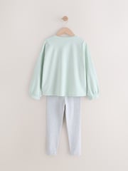Green Pretty Bunny Fairy Long Sleeve T-Shirt and Leggings Set (3mths-7yrs) - Image 2 of 5
