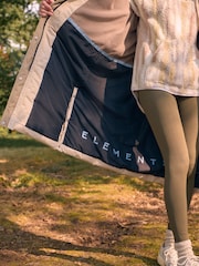 Colour block neutro - Abrigo acolchado impermeable de Elements - Imagen 6 de 8