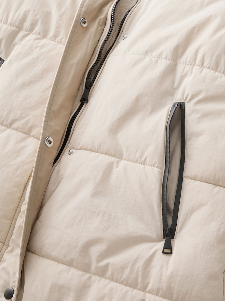 Colour block neutro - Abrigo acolchado impermeable de Elements - Imagen 8 de 8