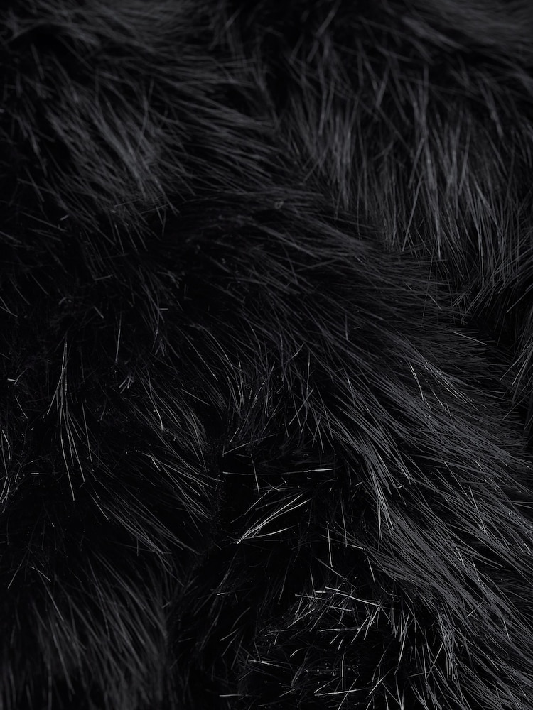 Black Faux Fur Gilet - Image 5 of 5