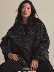 Monochrome Pea Coat - Image 1 of 8