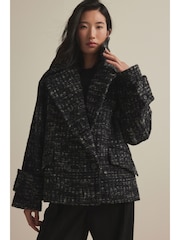 Monochrome Pea Coat - Image 3 of 8