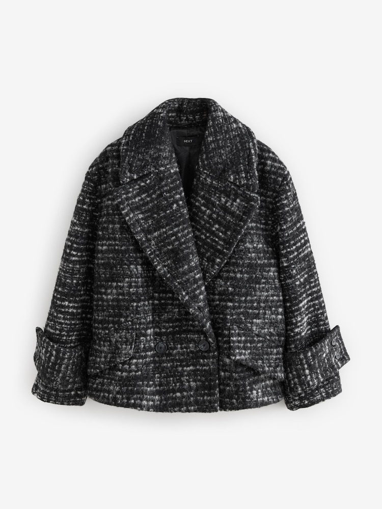 Monochrome Pea Coat - Image 6 of 8