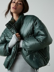 Green Shower Resistant Padded Jacket - Image 1 of 11