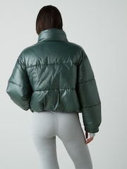Green Shower Resistant Padded Jacket - Image 4 of 11