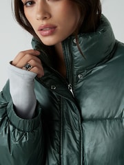 Green Shower Resistant Padded Jacket - Image 5 of 11
