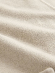 Cream Premium Handsewn Wool Rich Scarf Coat - Image 10 of 10