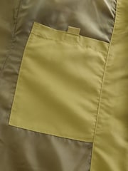 Bright Green Shower Resistant Padded Puffer Hooded Mid Length Coat - Image 11 of 11