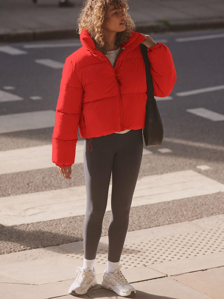 self. Red Self Padded Jacket - Image 2 of 8