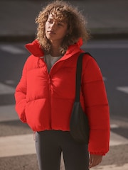 self. Red Self Padded Jacket - Image 3 of 8