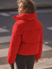 self. Red Self Padded Jacket - Image 4 of 8