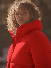 self. Red Self Padded Jacket - Image 5 of 8