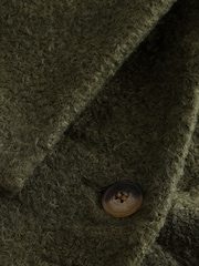 Olive Green Coatigan Scarf Coat Set - Image 6 of 7