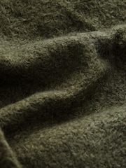 Olive Green Coatigan Scarf Coat Set - Image 7 of 7
